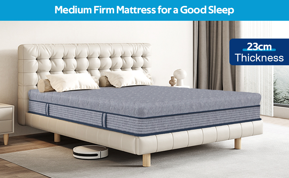 Small Double Mattress 23cm Memory Foam Mattress in a Box 7 Layers
