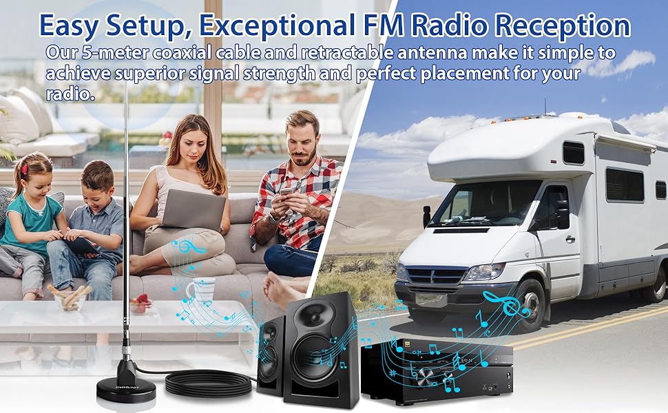 fm antenna for stereo receiver indoor