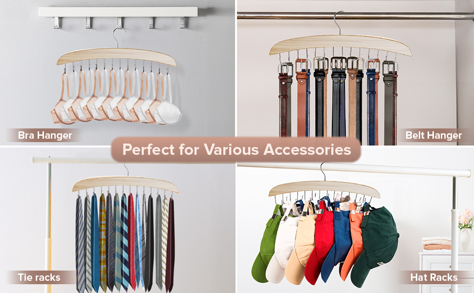 Hat Rack for Baseball Cap Hat Organizer with 14 Hat Hooks