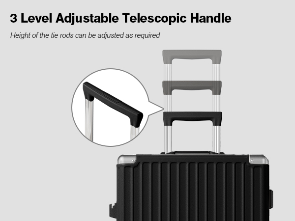 Amazon.com | AnyZip Luggage PC+ABS Aluminum Frame Zipperless