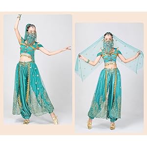 Amazon.co.jp: [トクとユウ] 6点セット ジャスミン風 アラジン姫