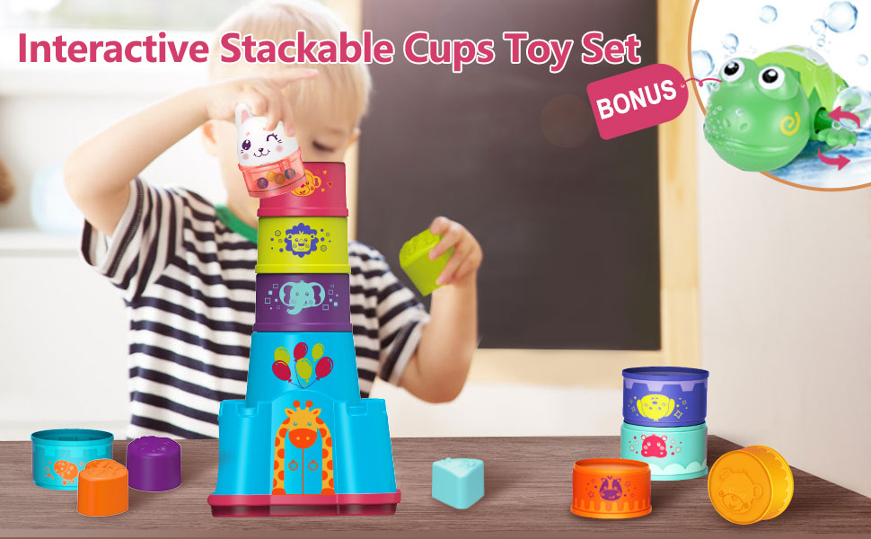 stacking cup toys for toddlers 1-3