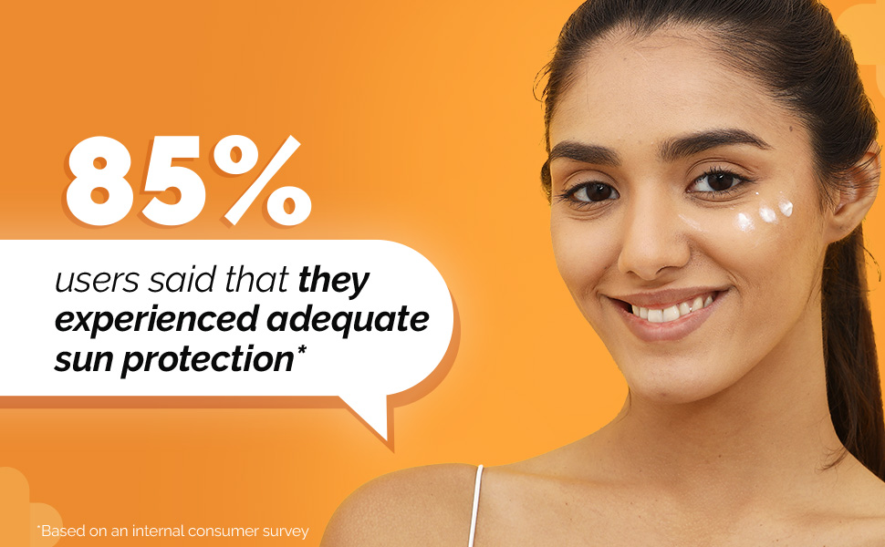 1% Hyaluronic Sunscreen SPF 50 Aqua Gel, PA++++, Lightweight, No white-cast for Broad Spectrum &