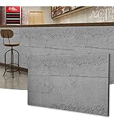 Art3d Cement Texture 3D Wall Panels, 4-Pack PU Wall Panels for Interior Wall Decor, 24