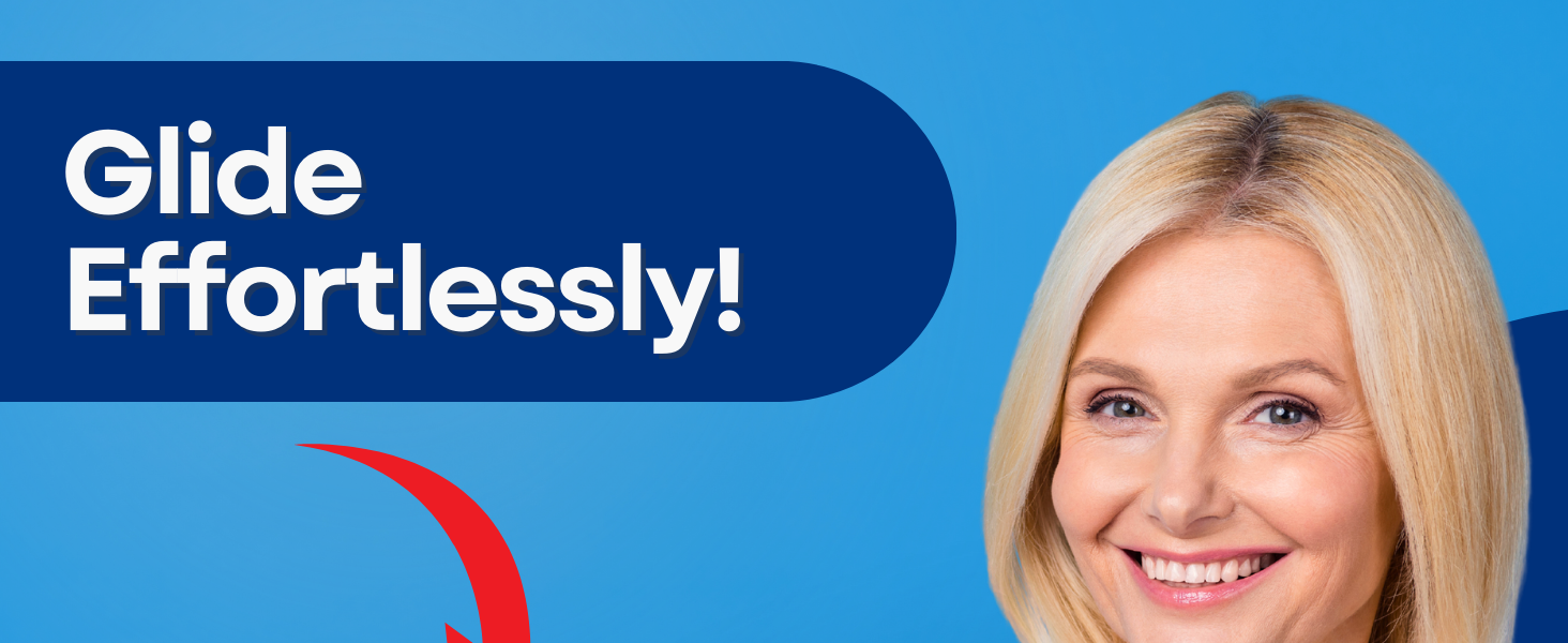 RMS Walker Glide Skis Universal Fit for Most Walkers