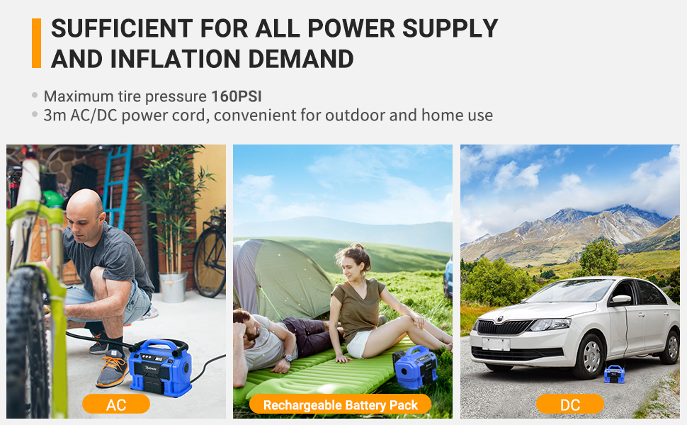 AstroAI Tire Inflator Air Compressor Portable Cordless Car