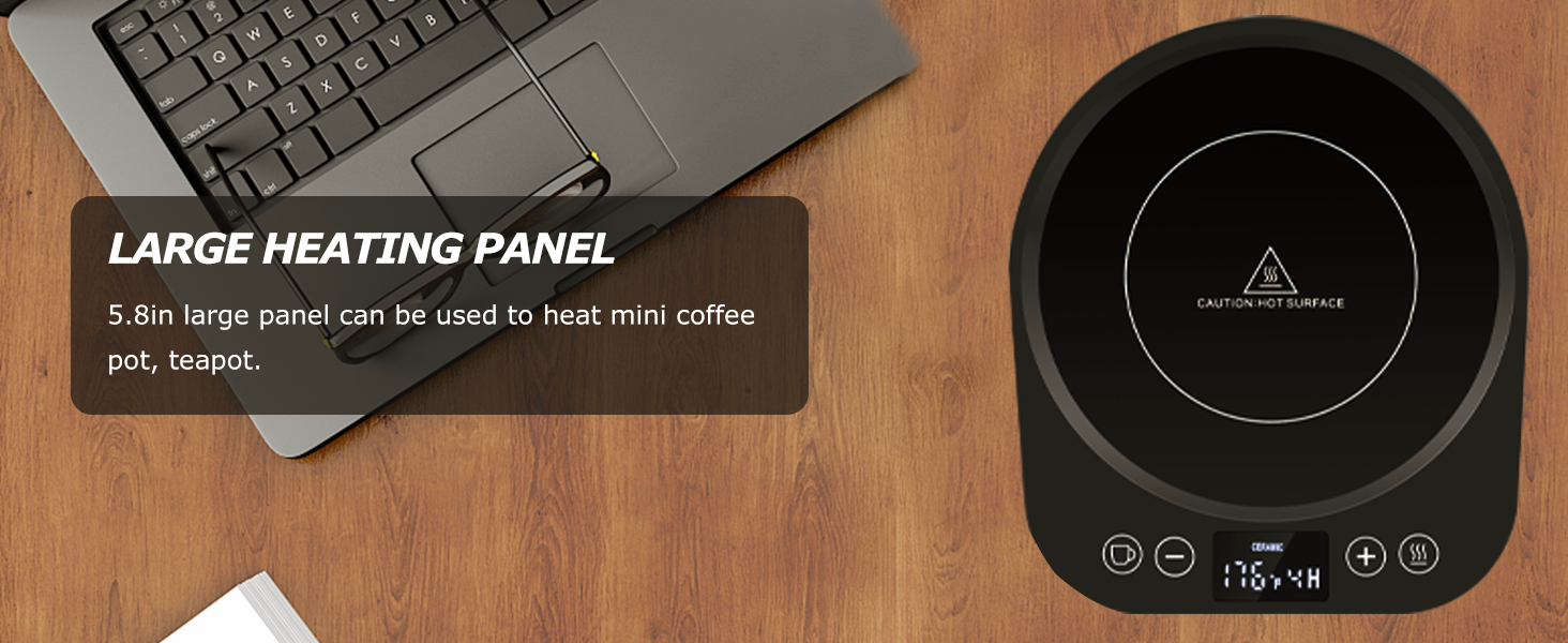 PUSEE Candle Mug Warmer Electric,Auto On/Off GravityInduction Coffee Mug Warmer