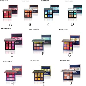 9 Farben Shine Diamond Lidschatten Make-up Pigmente Wasserdicht Shimmer Glitter Palette