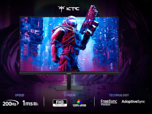 Amazon.com: KTC 24.5'' Gaming Monitor 180Hz,Fast IPS 1080P 1 ms