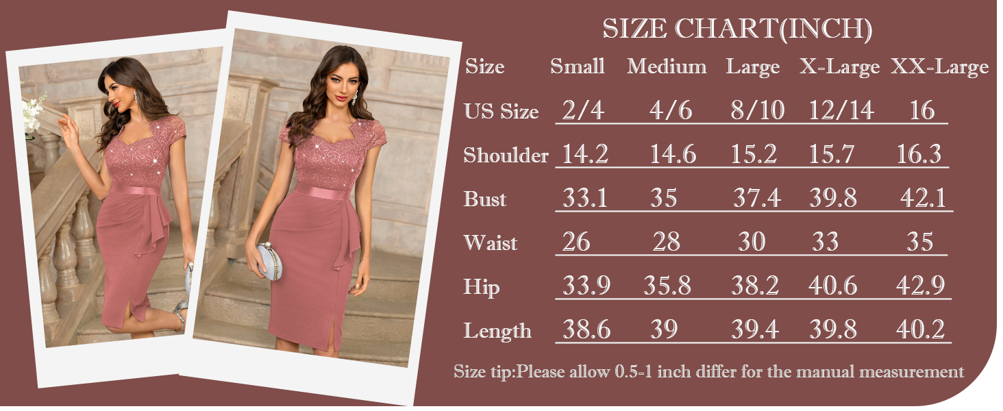 Elegant Square Neck Glitter Sequin Lace Cap Sleeve Cocktail Dress