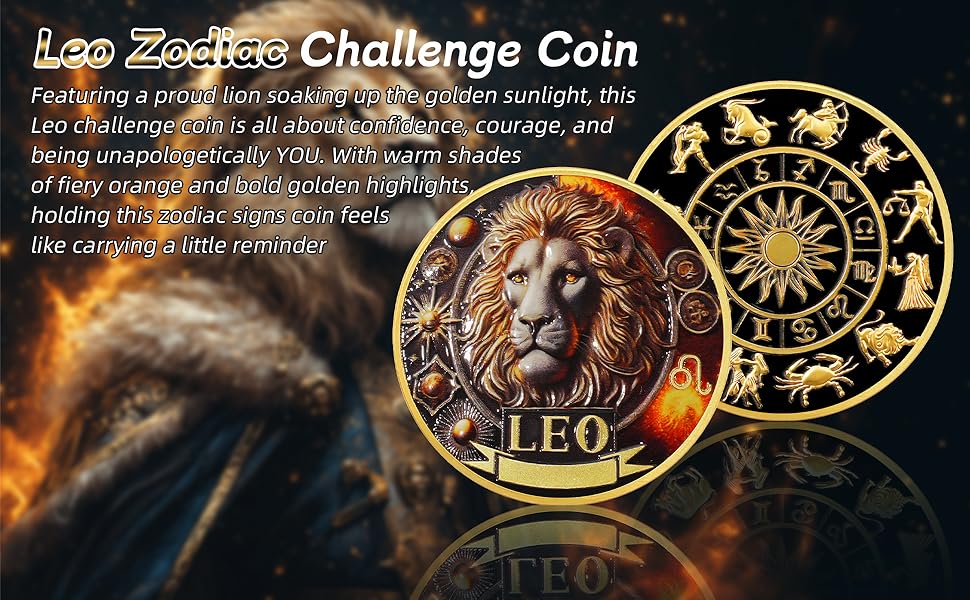 leo zodiac coin