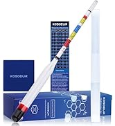 Kosoeur Triple Scale Hydrometer, Alcohol Hydrometer for Wine, Mead, Kombucha & Beer, Mead Making ...