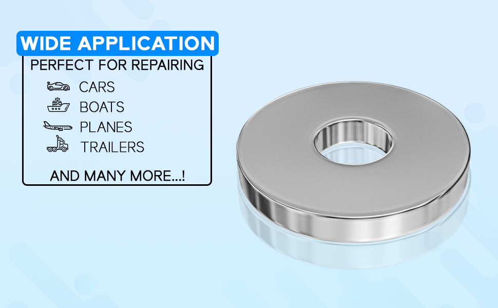 Backup POP Rivet Washers Aluminum Rivets for 3/16" Diameter, 300pcs