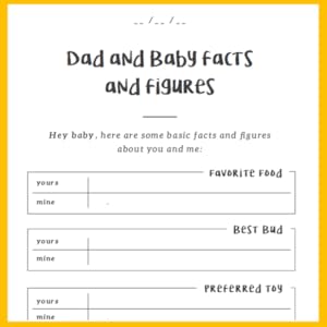 a page from the journal dads letters to baby: facts and figures