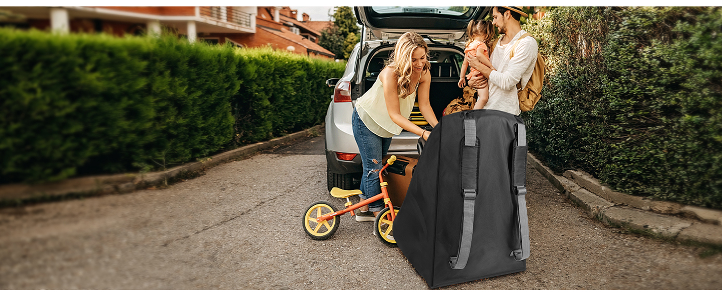 YOREPEK Car Seat Travel Bag Backpack, Universal Car Seat