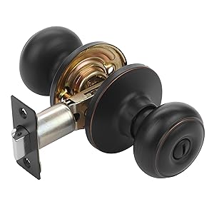 Dynasty Hardware Sierra Privacy Door Knob Aged Oil Rubbed Bronze