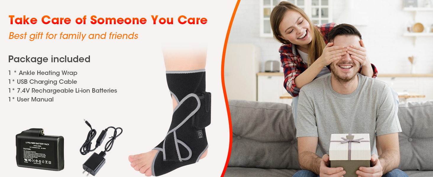 CUEHEAT Heating Pad for Foot and Ankle Adjustable Electric Heated