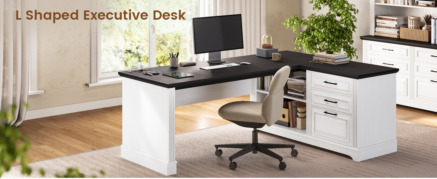 l shaped executive desk