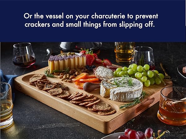 Sonder LA's built-in well is perfect for serving charcuterie and holding crackers and baguettes.