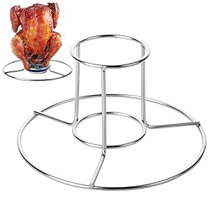  Beer Can Chicken Holder, Stainless Steel, Beer Butt Chicken Stand