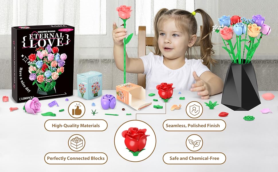 flower bouquet building set