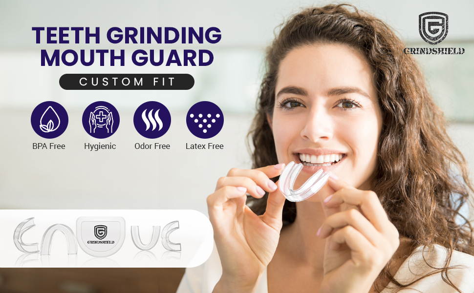 GRINDSHIELD Mouth Guard for Teeth Grinding 2 Sizes