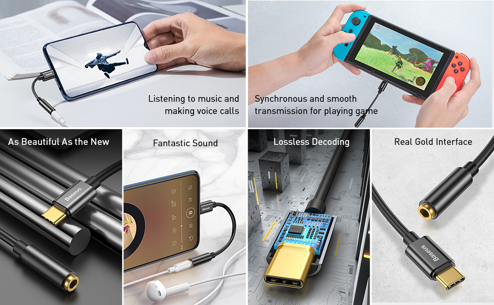 type c to 3.5mm aux converter adapter