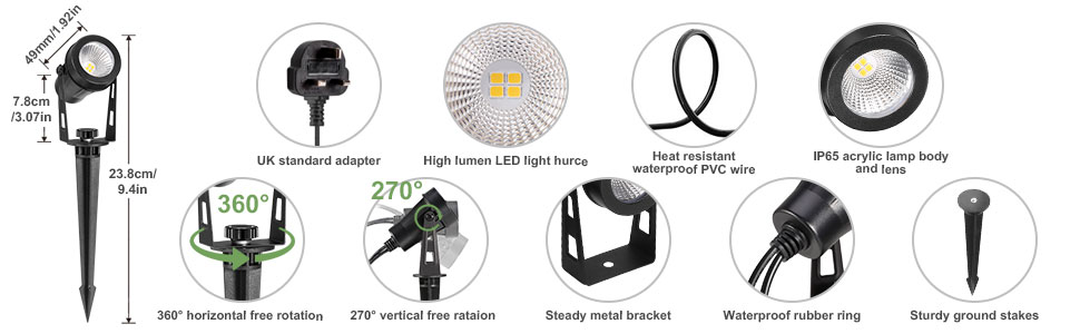 garden plug in lights
