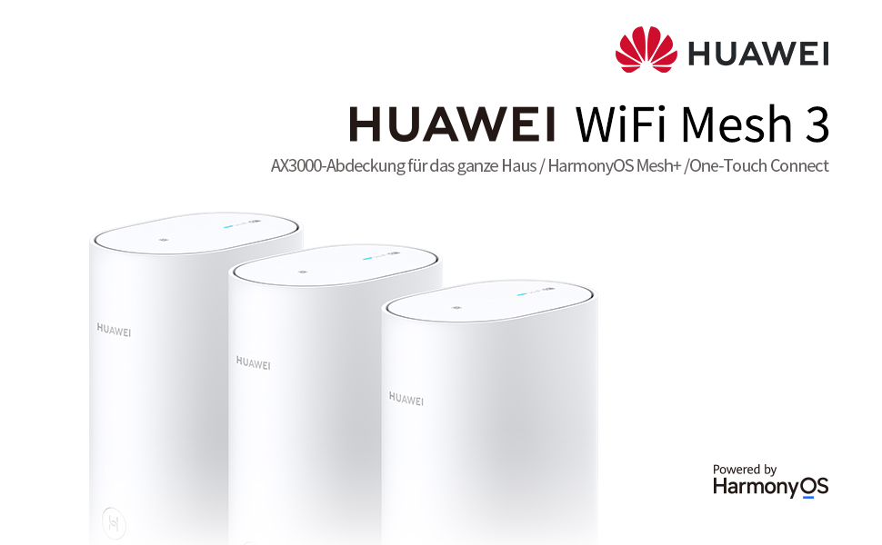 HUAWEI WiFi Mesh 3 (zestaw 3), system siatkowy dla całego
