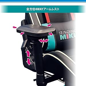 かえにゃん　初音ミク ゲーミングチェア レーシングミク2023 Ver.」のゲーミングチェア・マウスパッドが