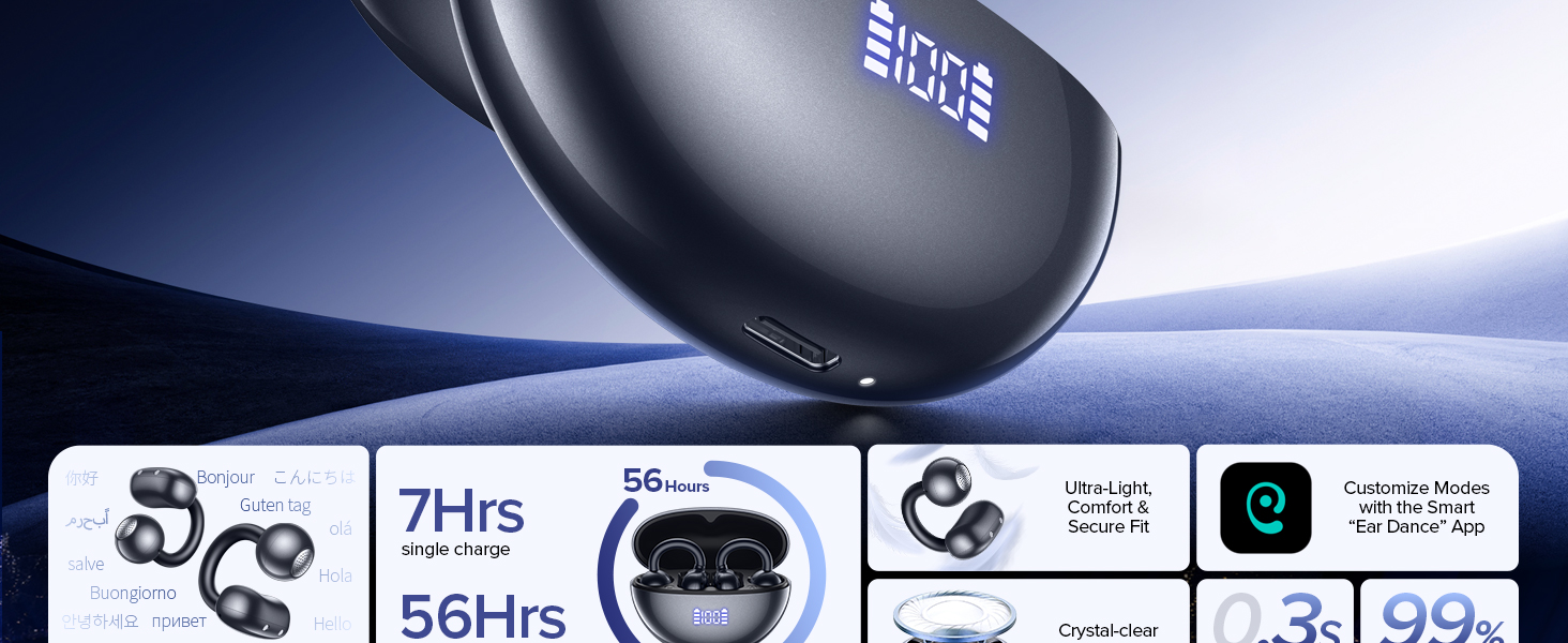 AI wireless earbuds AI translator earbuds