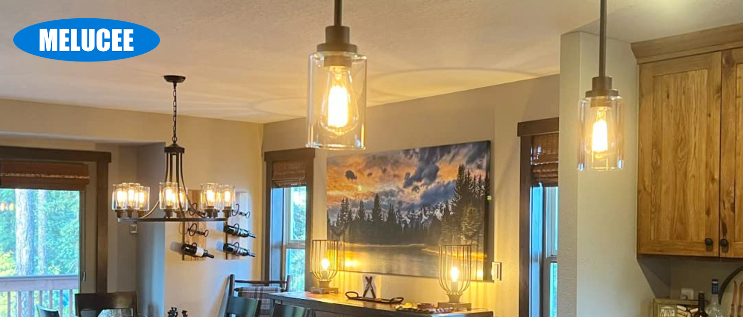 MELUCEE 4 Light Brushed Nickel Vanity Lighting Fixtures with Milky