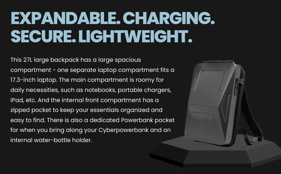 Cyber backpack anti-theft laptop travel bag
