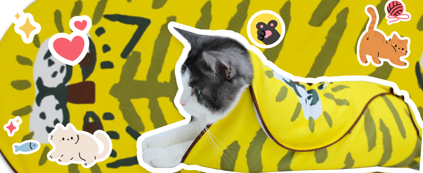 cat grooming wrap cutting nails restraint for nail clipping nail trimming burrito swaddle