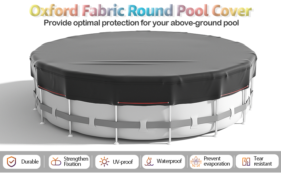 18Ft Round Pool Cover Solar Covers for Above Ground