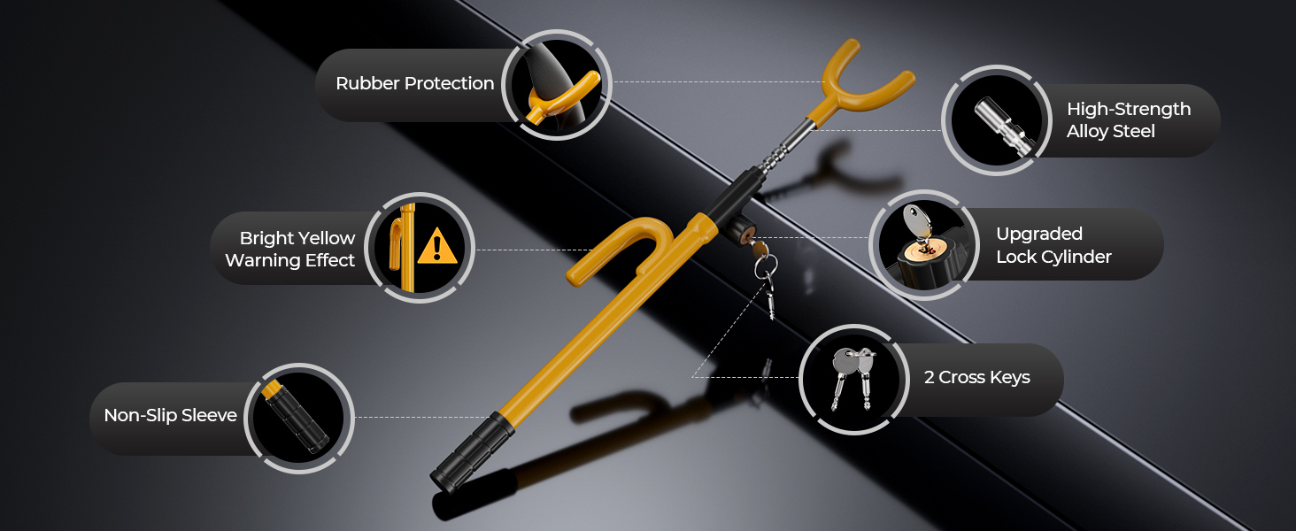 Car Steering Wheel Lock Anti-Theft Device