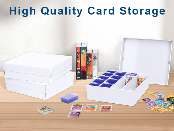Trading Card Storage Box, 3200 Count Cardboard Storage Box