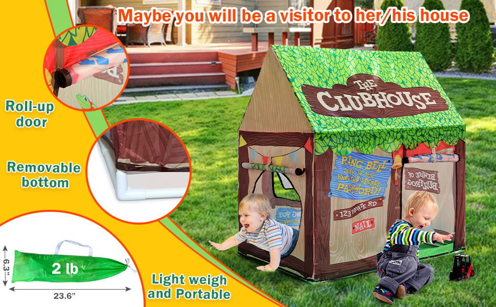 Kids Play Tent for Boys and Girls with Star Lights Playhouse for Kids
