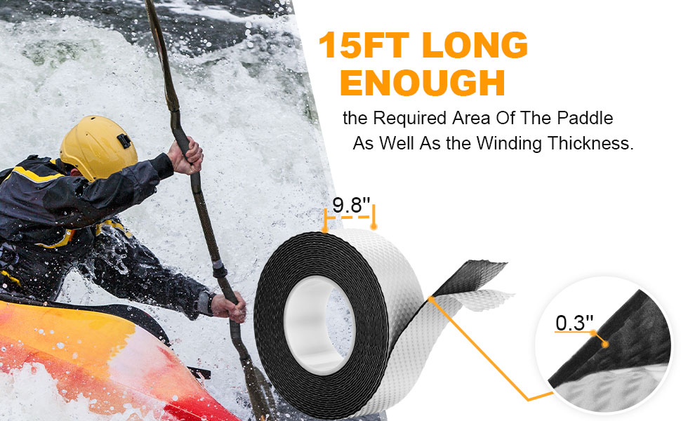 SARDVISA Kayak Paddle Grip Tape, 15Ft Soft NonSlip