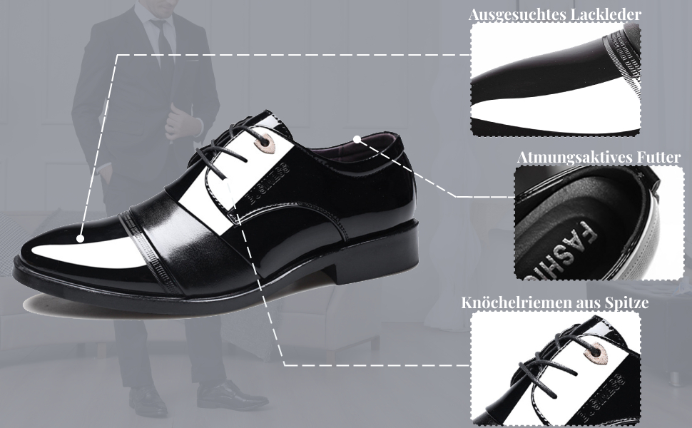  Derby Schuhe Schnürhalbschuhe