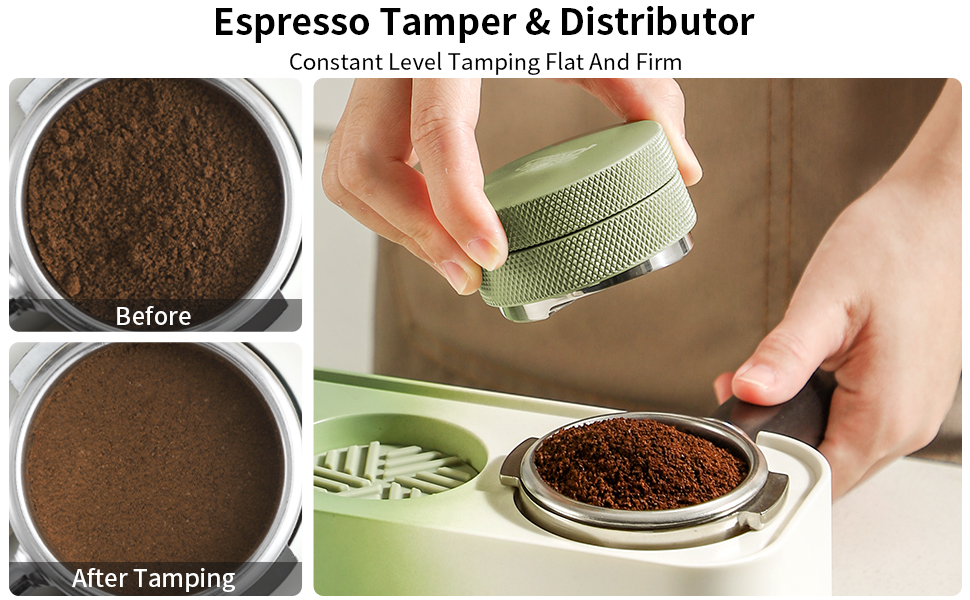 Coffee Distributor & Tamper
