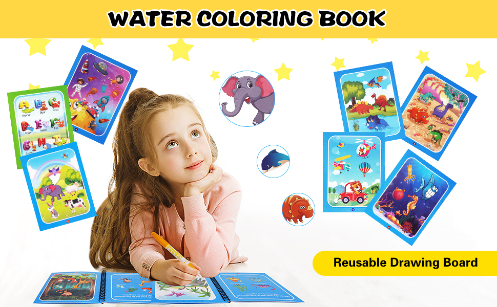 Beyondluv Party Favors For Kids Water Color Book12Pcs Return Gifts For