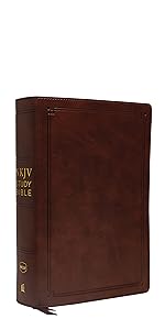 NKJV Study Bible Brown Leathersoft