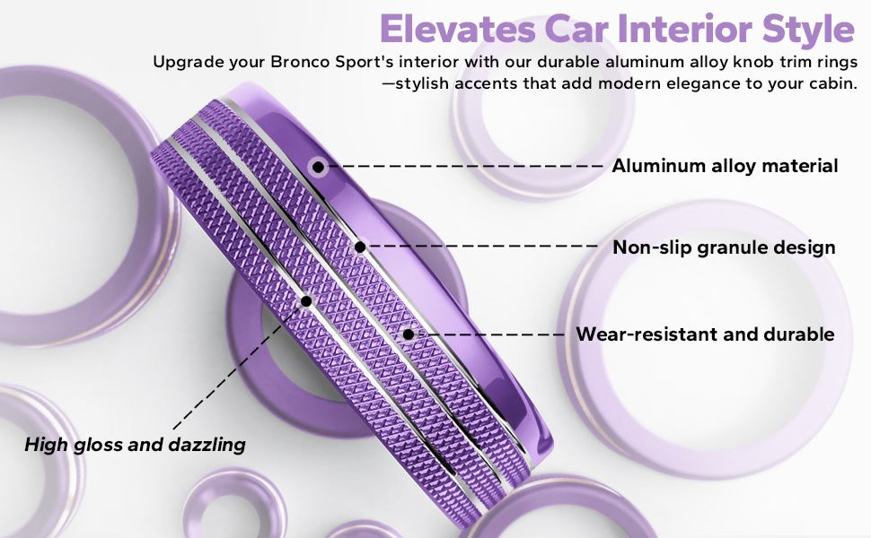 Ford Bronco Sport 11pcs Purple3
