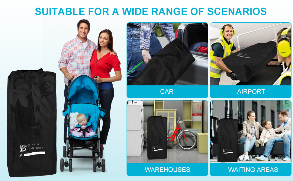 Umbrella Stroller Bag for Airplane Gate Check Bag with