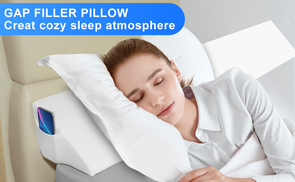 Talcusble King Size(76"x10"x6") Bed Wedge Pillow Plus/Bed