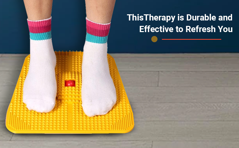 JimXen Acupressure pyramidal foot power mat therapy for stress