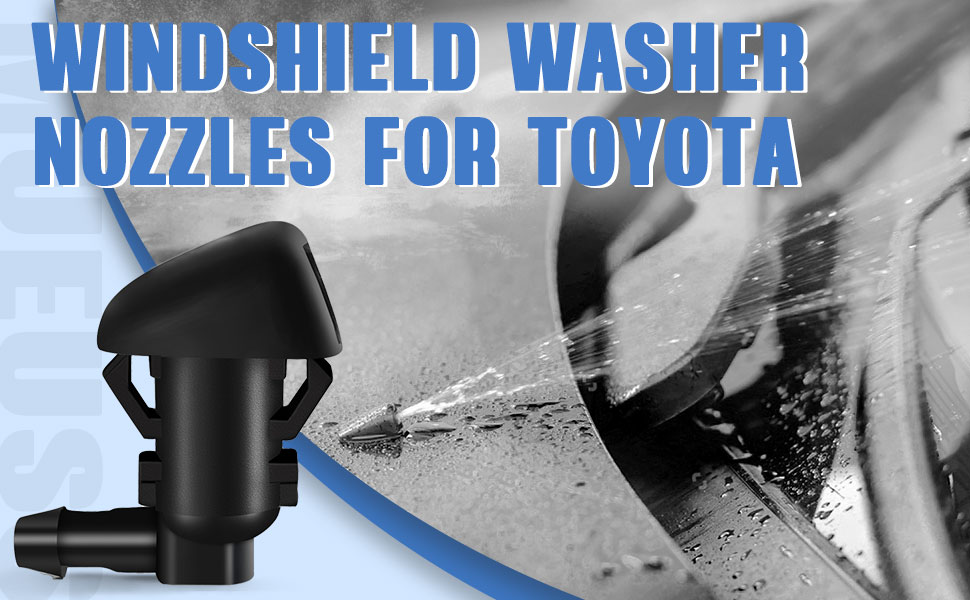 MUEUSS Front Windshield Washer Nozzles Sprayers Kit Fit for