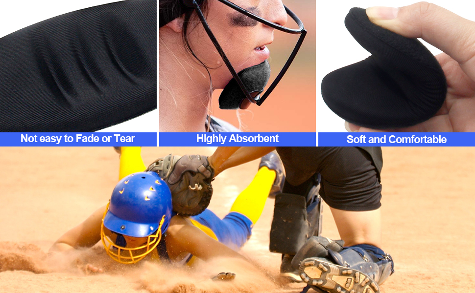 2 Pcs Softball Fielder's Facemask Chin Cup, Durable and Maximum Protection Catchers