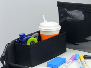 Kids Travel Tray with Dry Erase Board Car Seat Lap for Food & Play Activity Carseat Table Trays